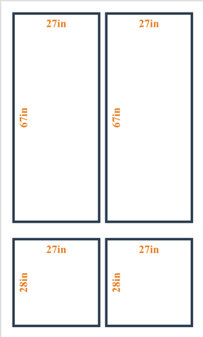 Peel and Stick Custom Wall Molding Kit - Layout 1  Design | Birdeco
