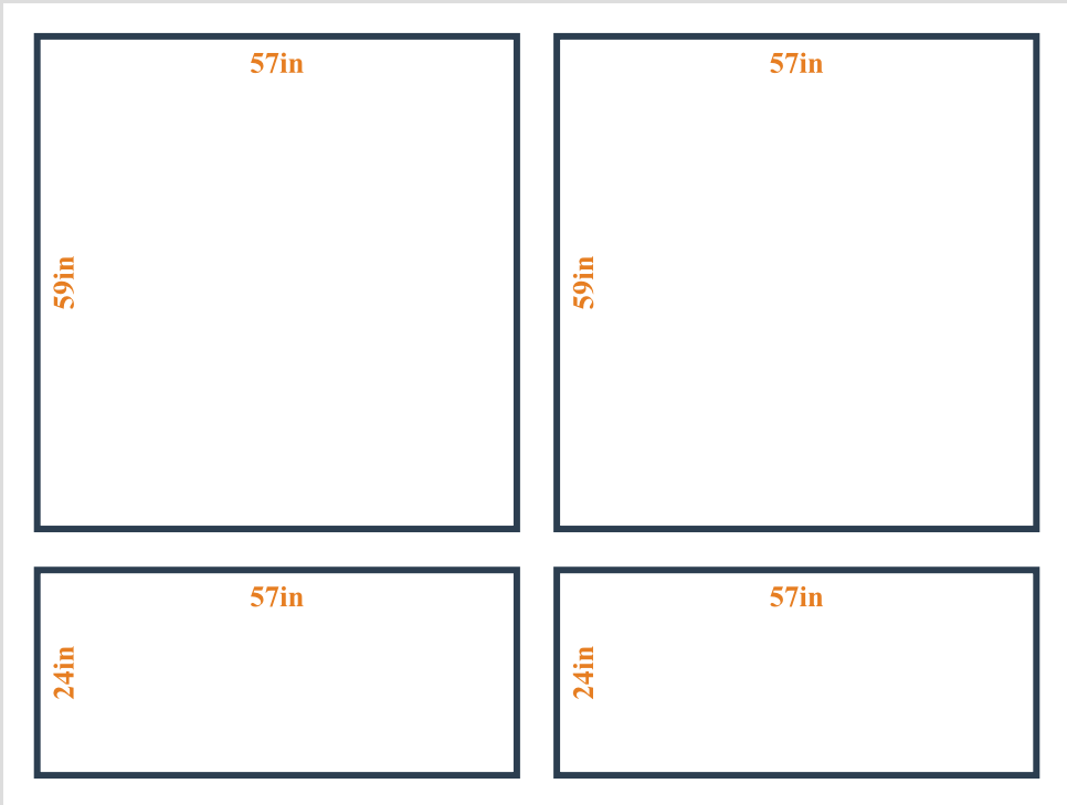 Peel and Stick Custom Wall Molding Kit - Layout 1  Design | Birdeco