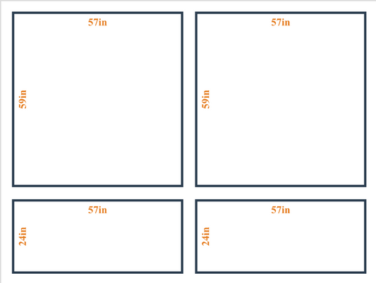 Peel and Stick Custom Wall Molding Kit - Layout 1  Design | Birdeco