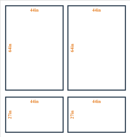Custom wall molding kit layout 1 by Birdeco showing intricate wall design with decorative molding pieces and layout pattern.