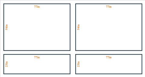 Custom Wall Molding Kit - Layout 1  Design | Birdeco