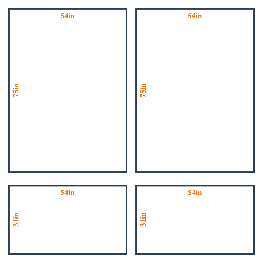 Peel and Stick Custom Wall Molding Kit - Layout 1  Design | Birdeco