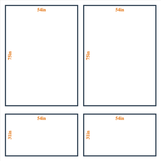 Peel and Stick Custom Wall Molding Kit - Layout 1  Design | Birdeco