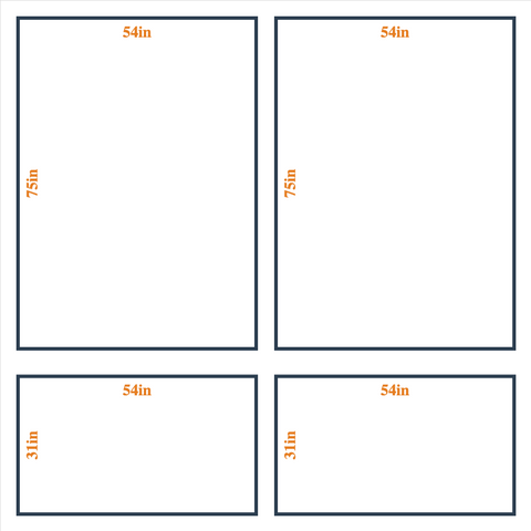 Peel and Stick Custom Wall Molding Kit - Layout 1  Design | Birdeco