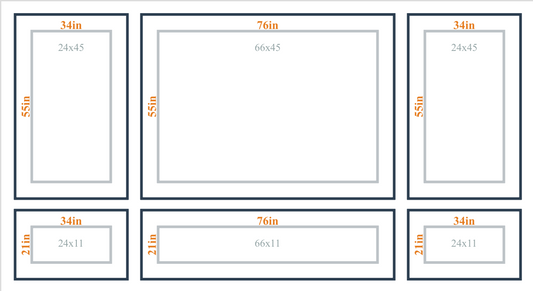 Peel and Stick Custom Wall Molding Kit - Layout 5 Design | Birdeco