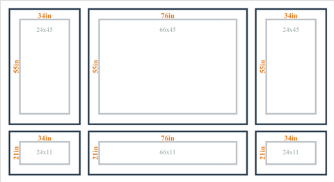 Peel and Stick Custom Wall Molding Kit - Layout 5 Design | Birdeco