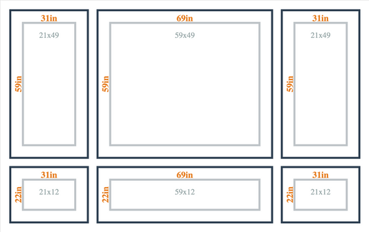 Custom Birdeco wall molding kit featuring layout 5 design with intricate pattern and detailed molding strips.