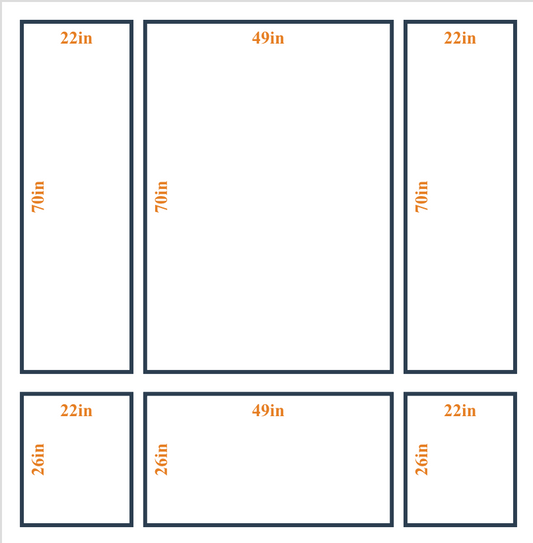 Peel and Stick Custom Wall Molding Kit - Layout 5 Design | Birdeco - Wall Molding Products by Birdeco