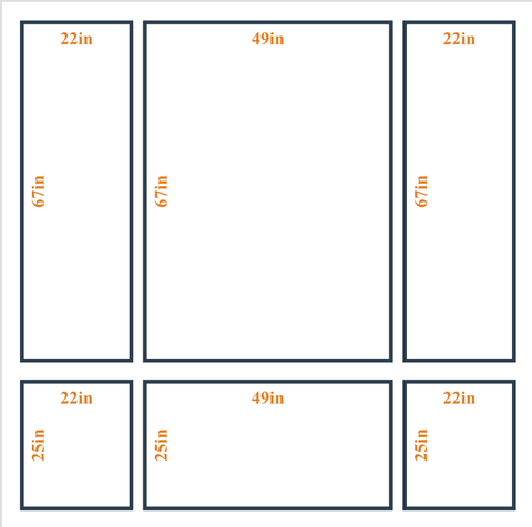Peel and stick custom wall molding kit by Birdeco with layout 5 design, featuring various molding pieces on a white background.