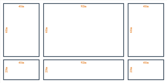 Custom wall molding kit by Birdeco featuring five design layouts, with peel and stick adhesive for easy installation.