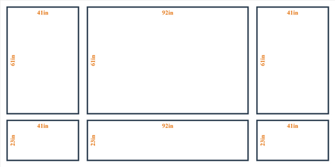 Custom wall molding kit by Birdeco featuring five design layouts, with peel and stick adhesive for easy installation.