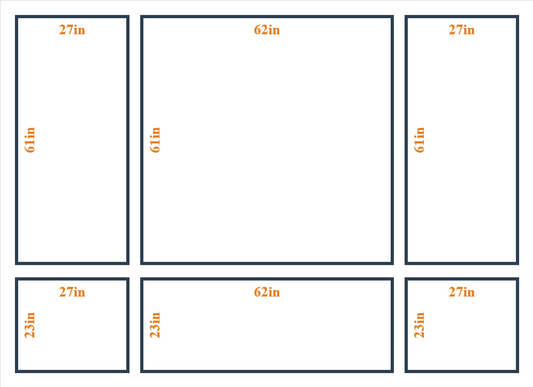 Custom Wall Molding Kit - Layout 5 Design | Birdeco