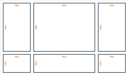 Custom Wall Molding Kit - Layout 5 Design | Birdeco