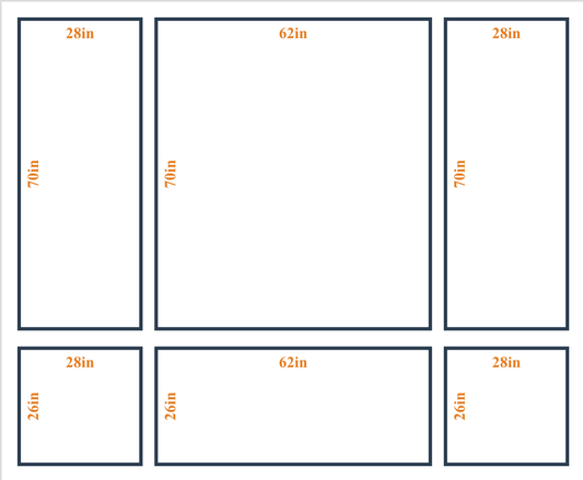 Custom Wall Molding Kit - Layout 5 Design | Birdeco