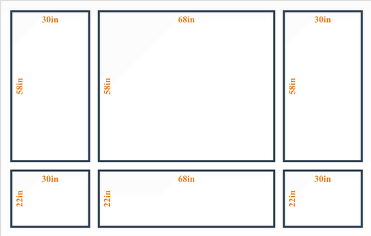 Custom Wall Molding Kit - Layout 5 Design | Birdeco