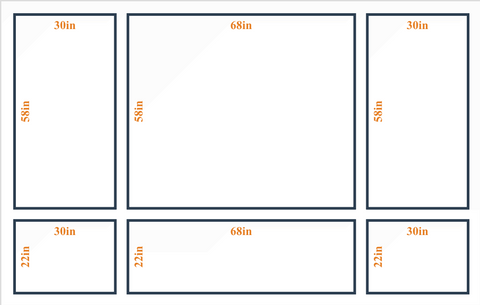 Custom Wall Molding Kit - Layout 5 Design | Birdeco