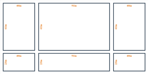 Custom Wall Molding Kit - Layout 5 Design | Birdeco