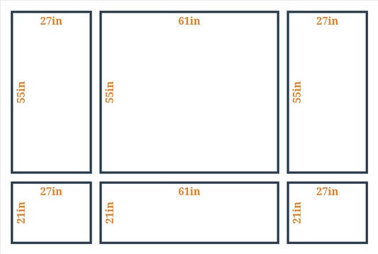 Custom Wall Molding Kit - Layout 5 Design | Birdeco