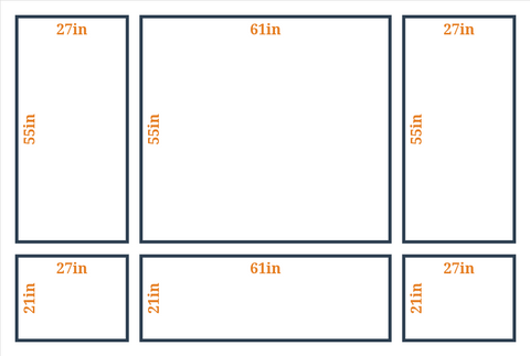 Custom Wall Molding Kit - Layout 5 Design | Birdeco