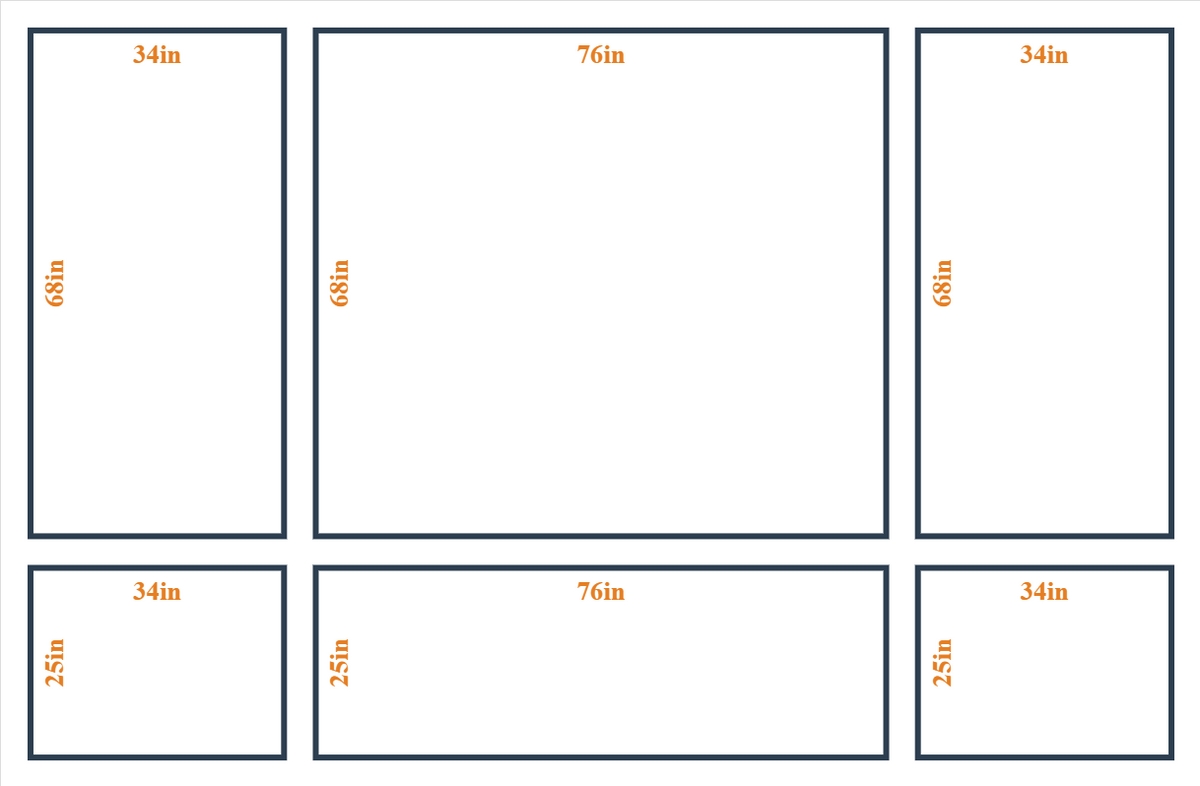 Custom Wall Molding Kit - Layout 5 Design | Birdeco