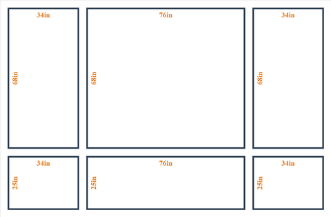 Custom Wall Molding Kit - Layout 5 Design | Birdeco