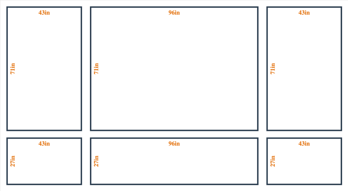 Custom Wall Molding Kit - Layout 5 Design | Birdeco