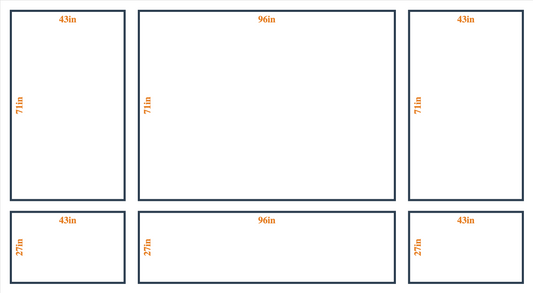 Custom Wall Molding Kit - Layout 5 Design | Birdeco