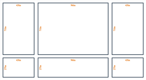 Custom Wall Molding Kit - Layout 5 Design | Birdeco