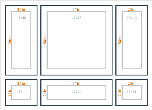Custom Wall Molding Kit - Layout 5 Design | Birdeco