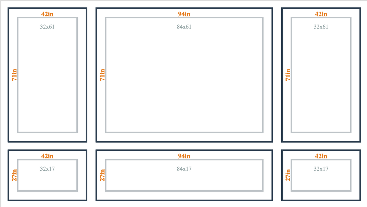 Custom Wall Molding Kit - Layout 5 Design | Birdeco