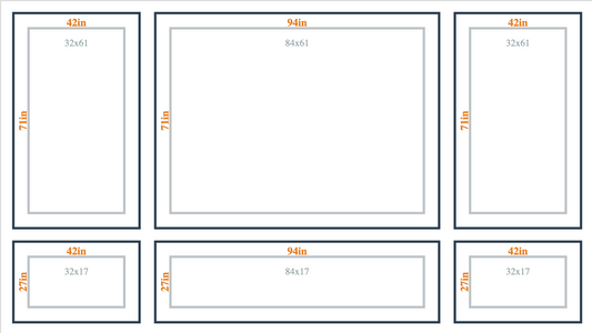 Custom Wall Molding Kit - Layout 5 Design | Birdeco