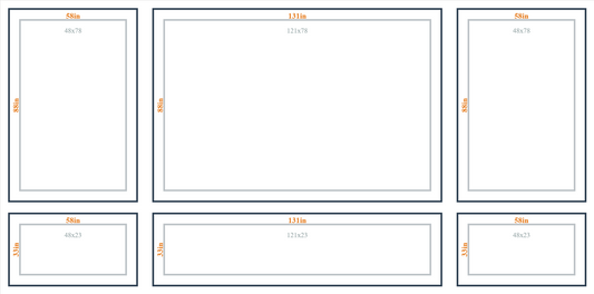 Custom Wall Molding Kit by Birdeco featuring Layout 5 design with intricate molding patterns on a white background.