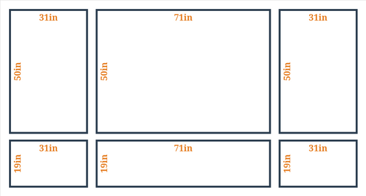 Peel and Stick Custom Wall Molding Kit - Layout 5 Design | Birdeco