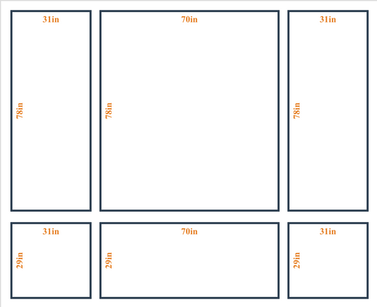 Peel and Stick Custom Wall Molding Kit - Layout 5 Design | Birdeco
