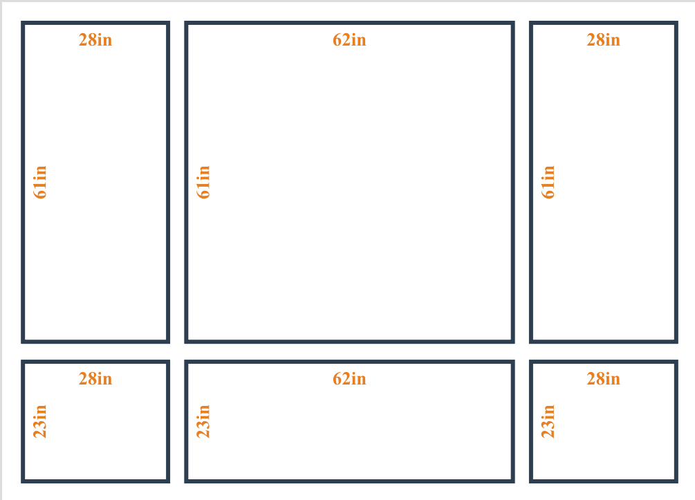 Custom wall molding kit by Birdeco featuring five design layouts, shown in the peel and stick layout image.
