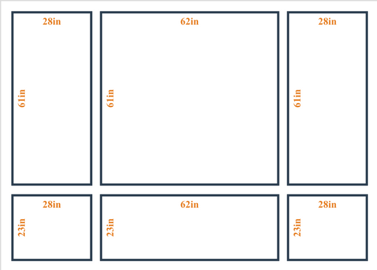 Peel and Stick Custom Wall Molding Kit - Layout 5 Design | Birdeco