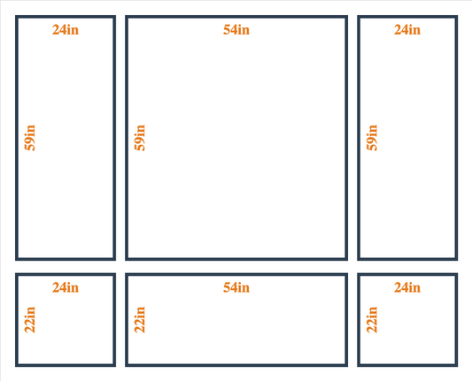 Peel and Stick Custom Wall Molding Kit - Layout 5 Design | Birdeco