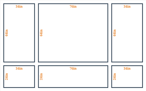 Peel and Stick Custom Wall Molding Kit - Layout 5 Design | Birdeco
