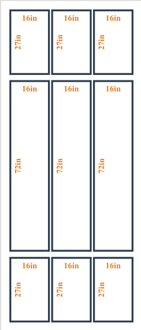 Peel and Stick Custom Wall Molding Kit - Layout 2 Design | Birdeco