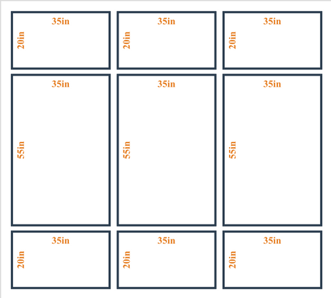 Peel and Stick Custom Wall Molding Kit - Layout 2 Design | Birdeco