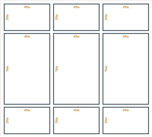 Peel and Stick Custom Wall Molding Kit - Layout 2 Design | Birdeco