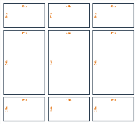 Peel and Stick Custom Wall Molding Kit - Layout 2 Design | Birdeco