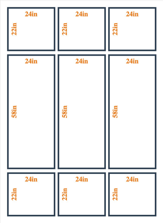 Peel and Stick Custom Wall Molding Kit - Layout 2 Design | Birdeco