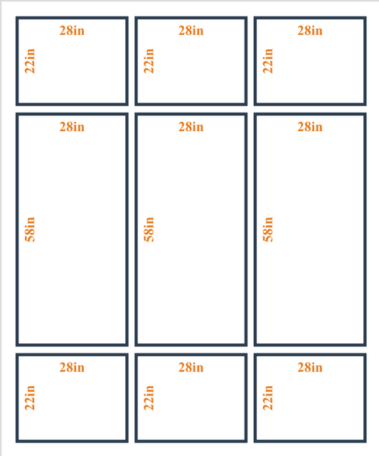 Custom Wall Molding Kit by Birdeco featuring Layout 2 design with detailed molding pattern on a white background.
