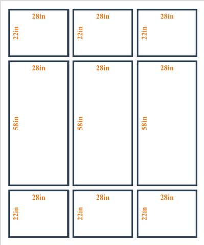 Custom Wall Molding Kit - Layout 2 Design | Birdeco
