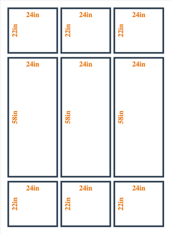 Custom Wall Molding Kit - Layout 2 Design | Birdeco