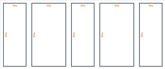 Custom Wall Molding Kit - Layout 6 Design | Birdeco