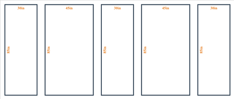 Custom Wall Molding Kit - Layout 6 Design | Birdeco