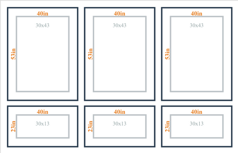 Peel and Stick Custom Wall Molding Kit - Layout 4 Design | Birdeco