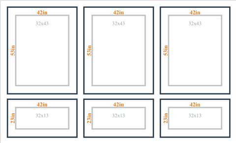 Custom Wall Molding Kit - Layout 4 Design | Birdeco